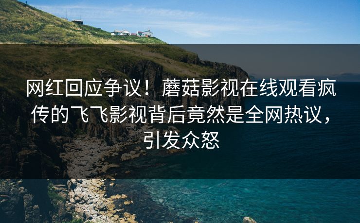 网红回应争议！蘑菇影视在线观看疯传的飞飞影视背后竟然是全网热议，引发众怒